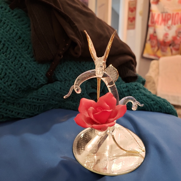 Hummingbird Glass Figurine - Picture 3 of 7